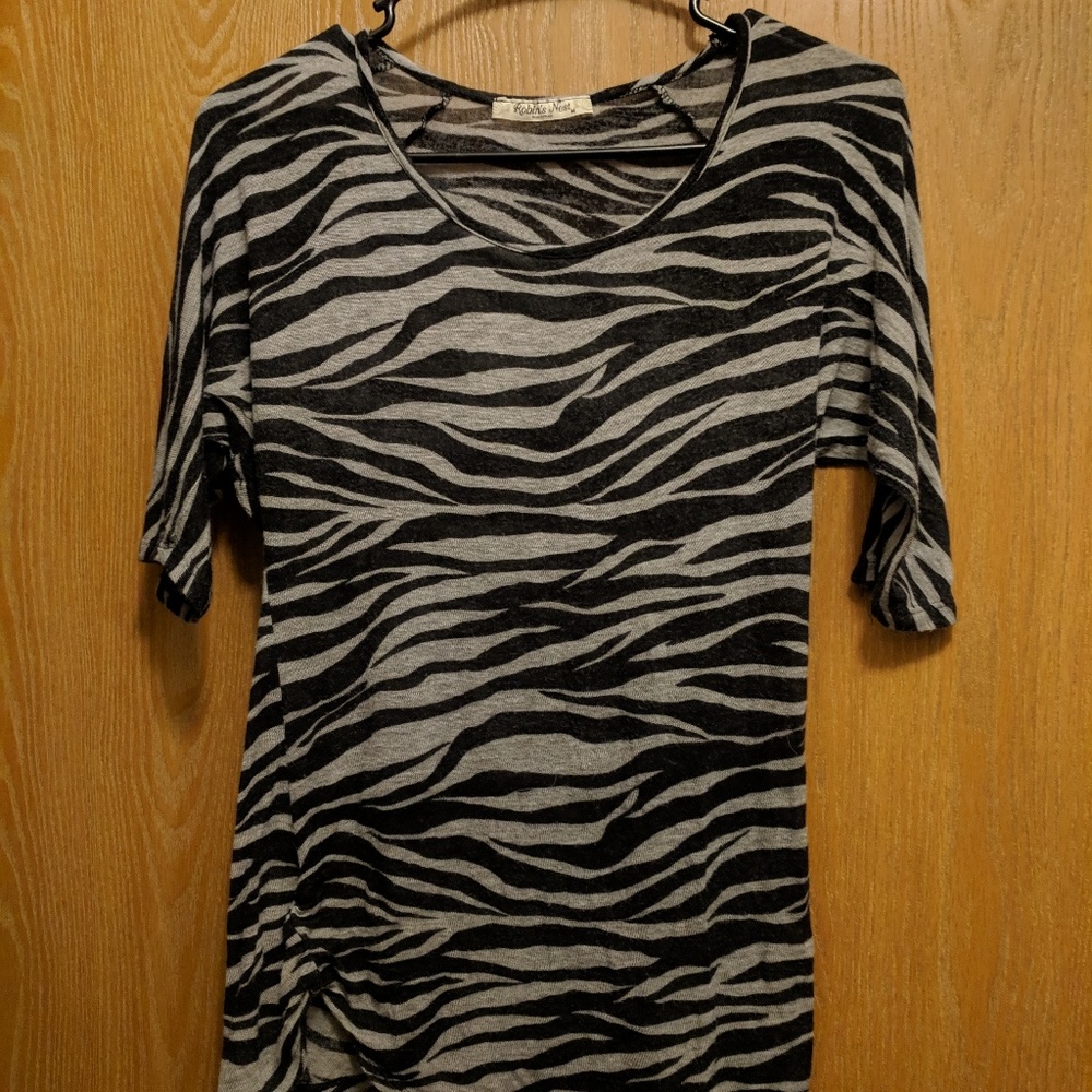 Zebra Maternity Top